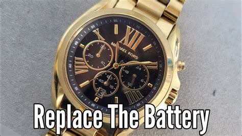 how to open michael kors watch to change battery|mk smart watch battery replacement.